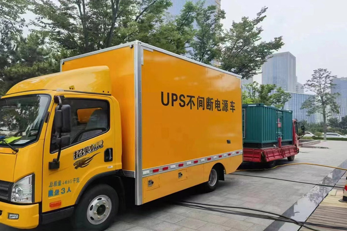 渠县发电机租赁施工现场