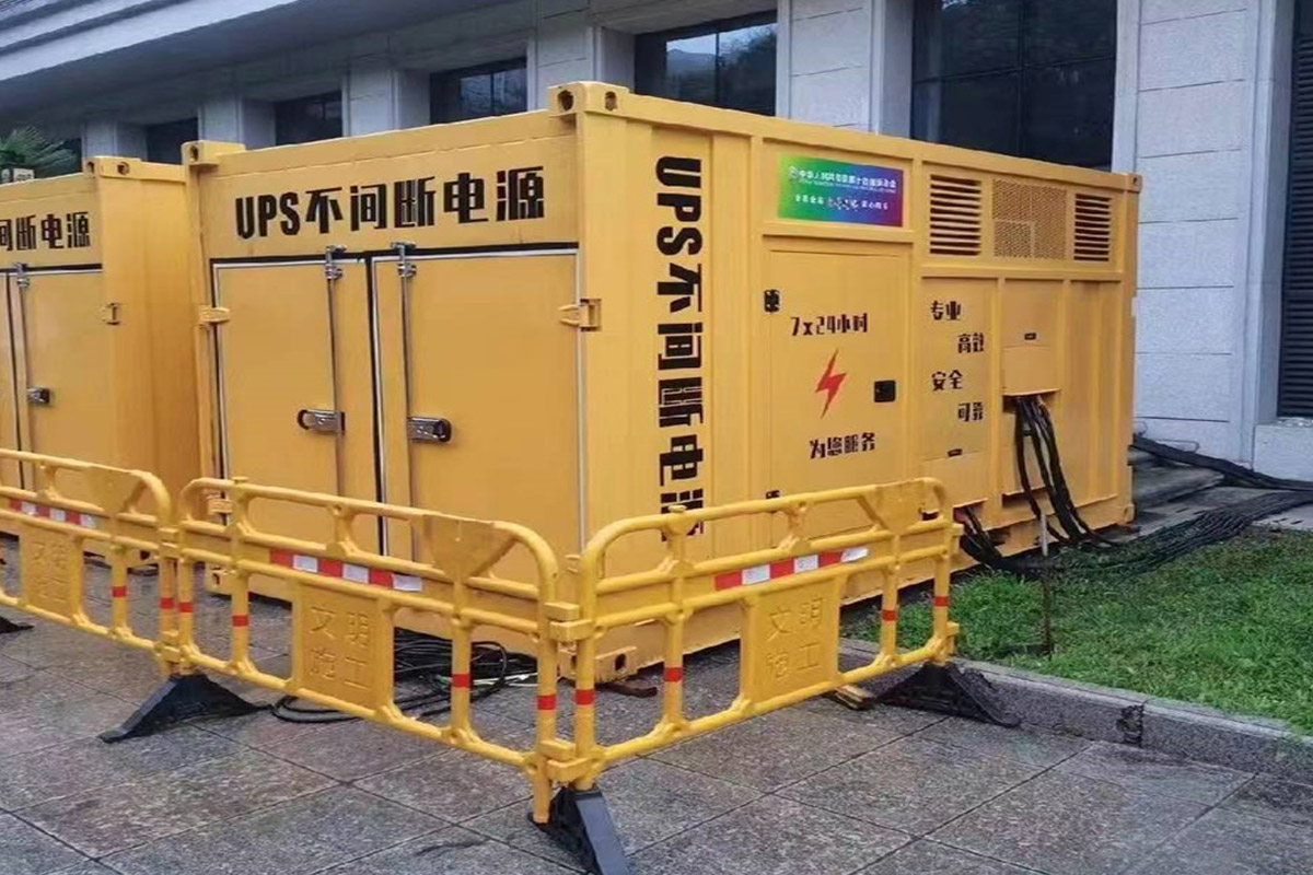 渠县发电机租赁施工现场