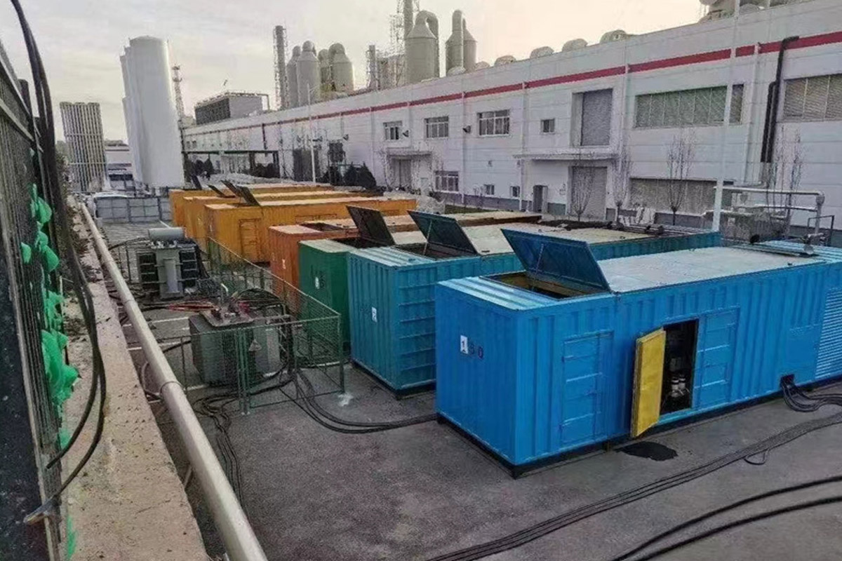 渠县发电机租赁施工现场